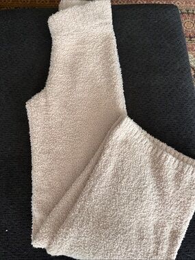 SKIMS Cream Wide Leg Cozy Pants